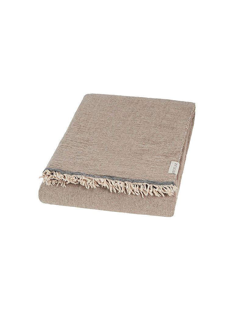 PROFLAX Tagesdecke - Plaid Franky  130x200cm Stone braun