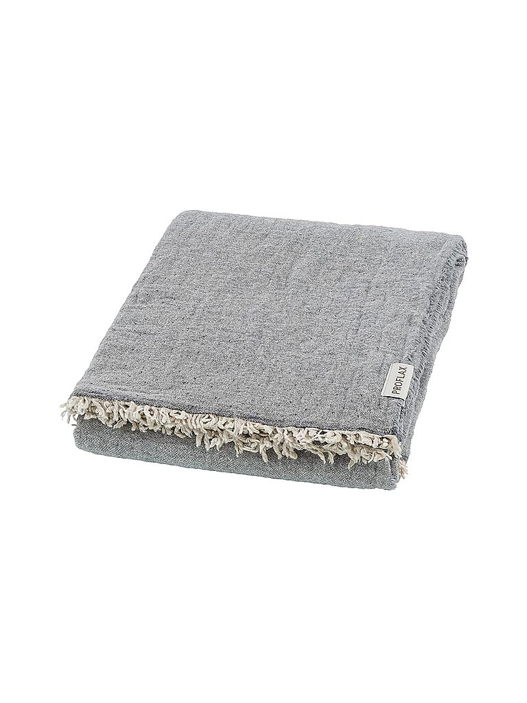 PROFLAX Tagesdecke - Plaid Franky 130x200cm Silber silber