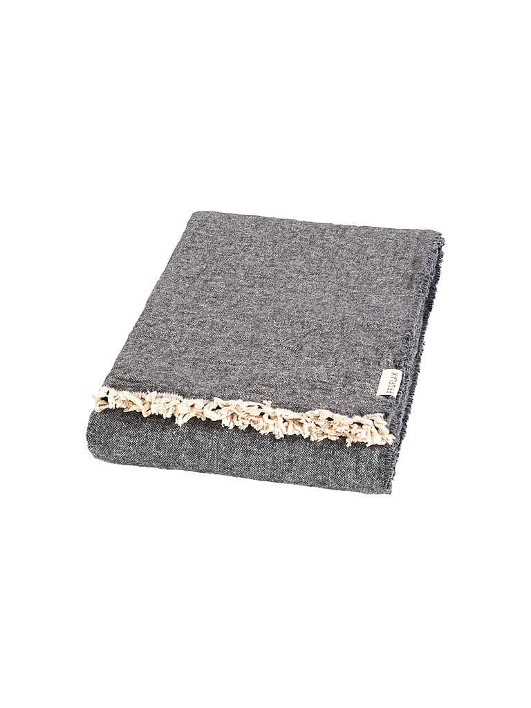 PROFLAX Tagesdecke - Plaid Franky 130x200cm Grafit grau