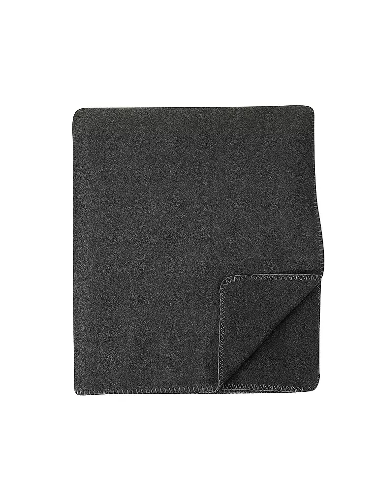 PROFLAX | Wohndecke - Plaid PROFLAX FLEECE 160x200cm Secret Grafit | grau