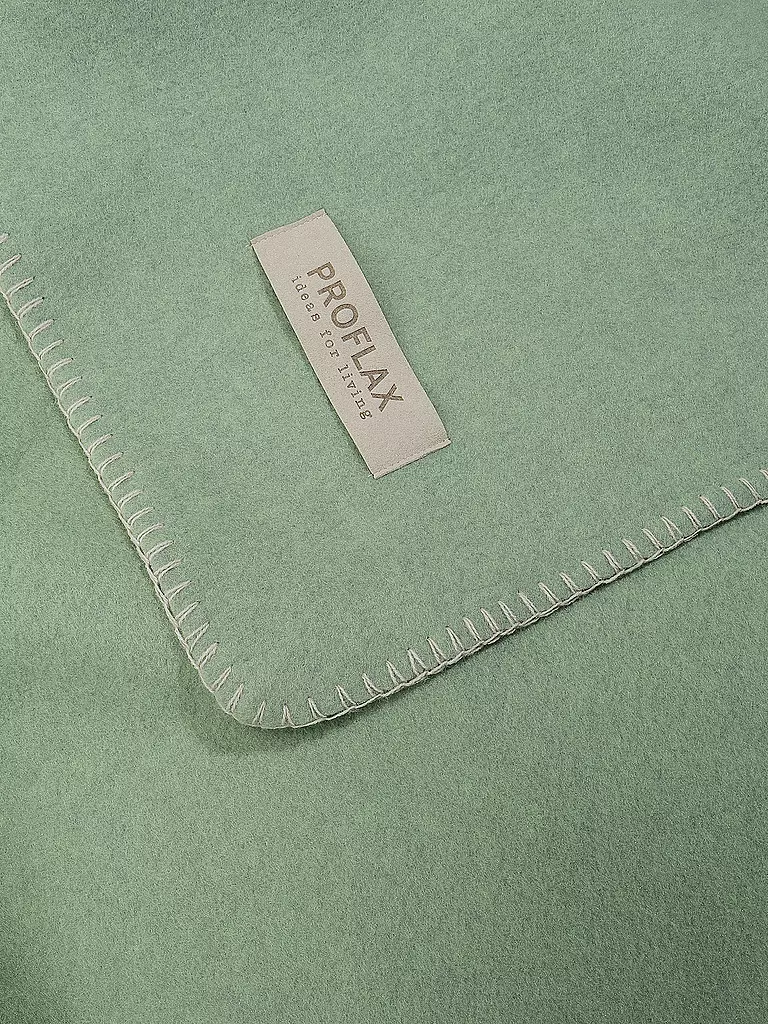 PROFLAX | Wohndecke - Plaid PROFLAX FLEECE 160x200cm Secret Salbei | hellgrün