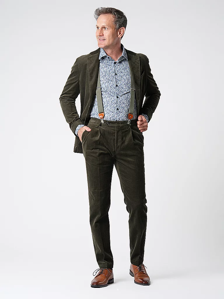 Profuomo Bretelles Melange Vert foncé Vert