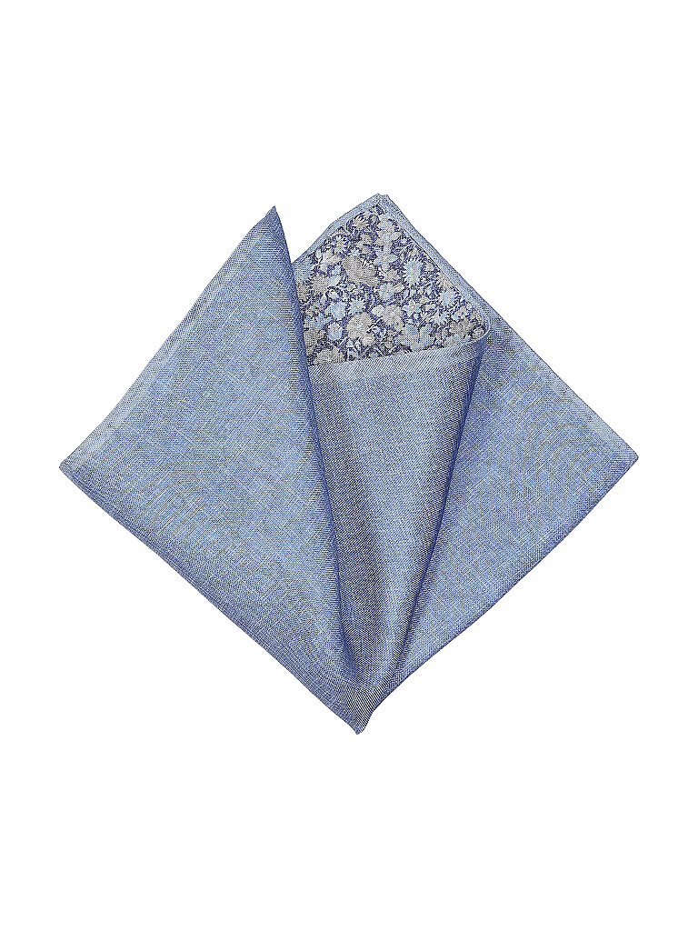 PROFUOMO Seiden Stecktuch blau