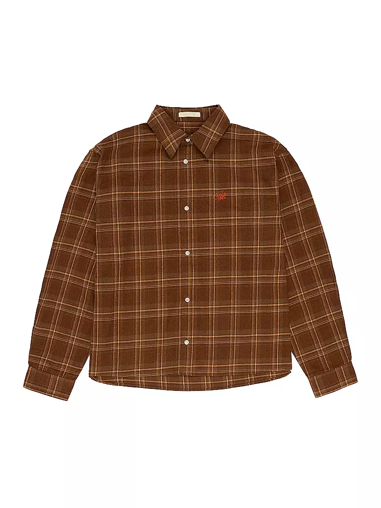 PROHIBITED | Flanellhemd Regular Fit TIMBERER | braun