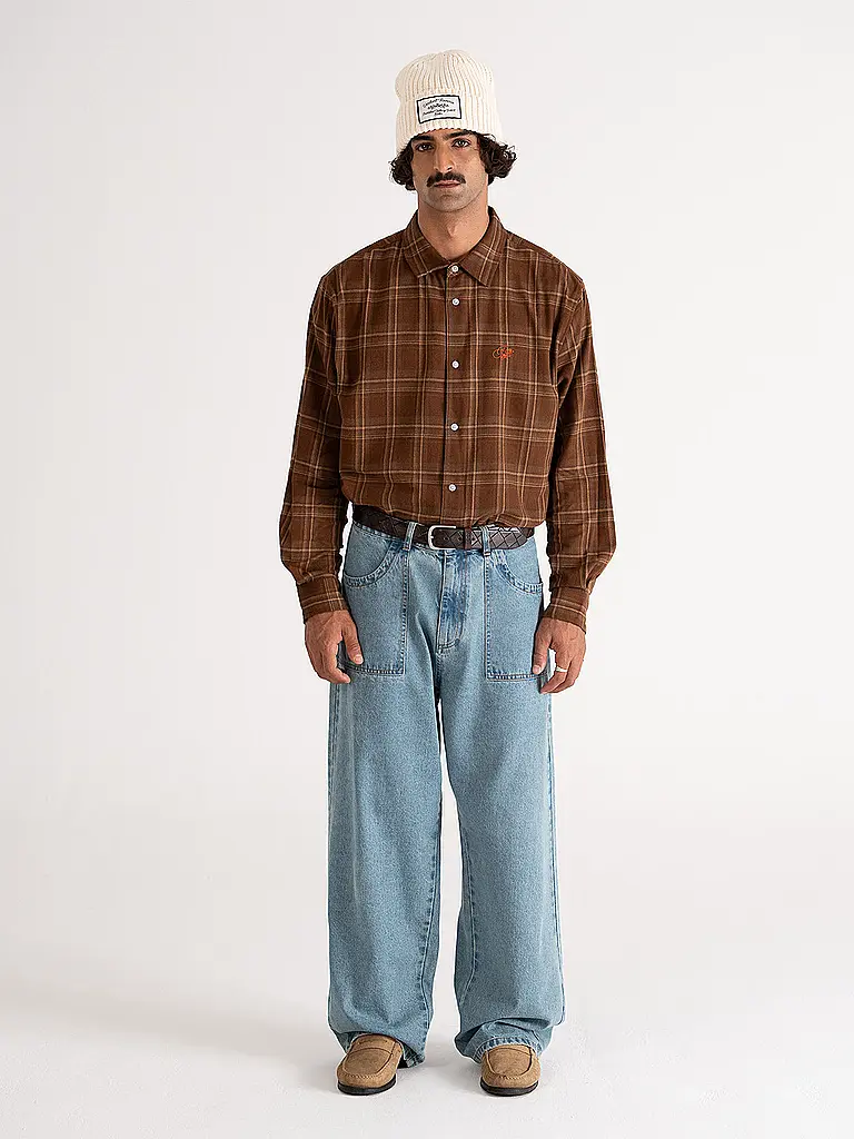 PROHIBITED | Flanellhemd Regular Fit TIMBERER | braun