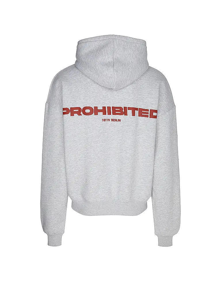 PROHIBITED | Kapuzensweater - Hoodie | hellgrau