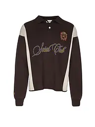 PROHIBITED | Polo-Pullover EMBLEM CONTRAST CLUBHOUSE | Braun