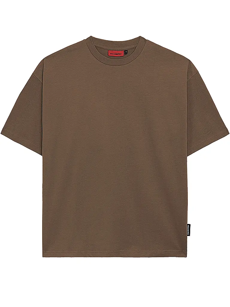 PROHIBITED | T-Shirt Oversized Fit | braun