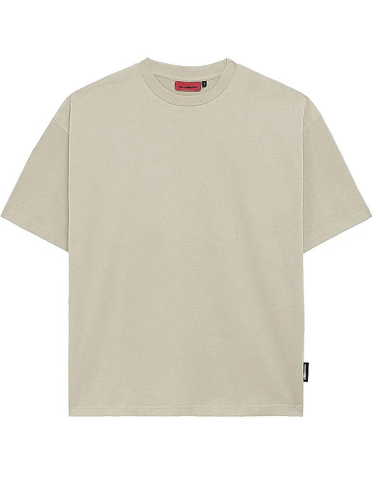 PROHIBITED | T-Shirt Oversized Fit | beige