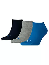 PUMA | Sneakersocken 3-er Pkg. navy grey blue | blau