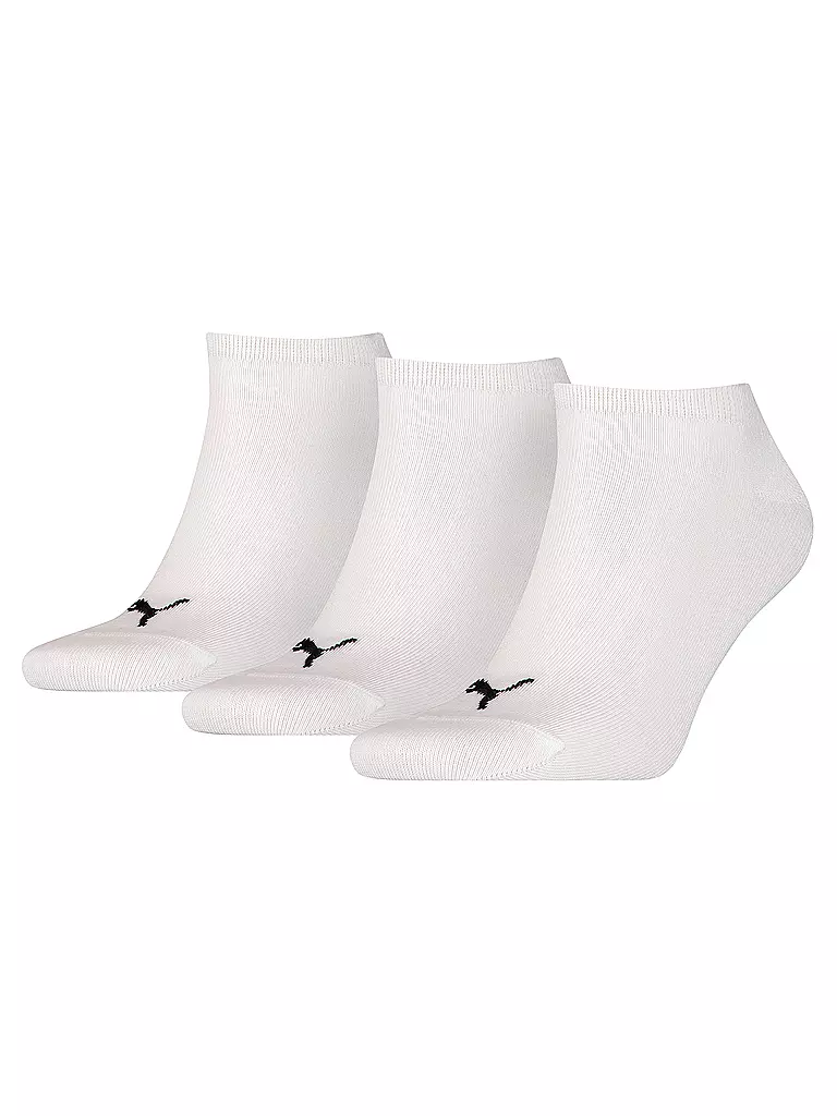 PUMA | Sneakersocken 3-er Pkg.  "Invisible" white | weiss