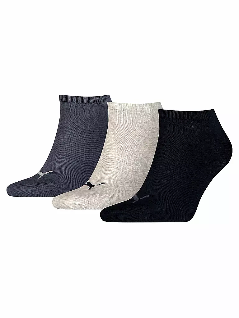 PUMA | Sneakersocken 3-er Pkg. navy grey blue | bunt