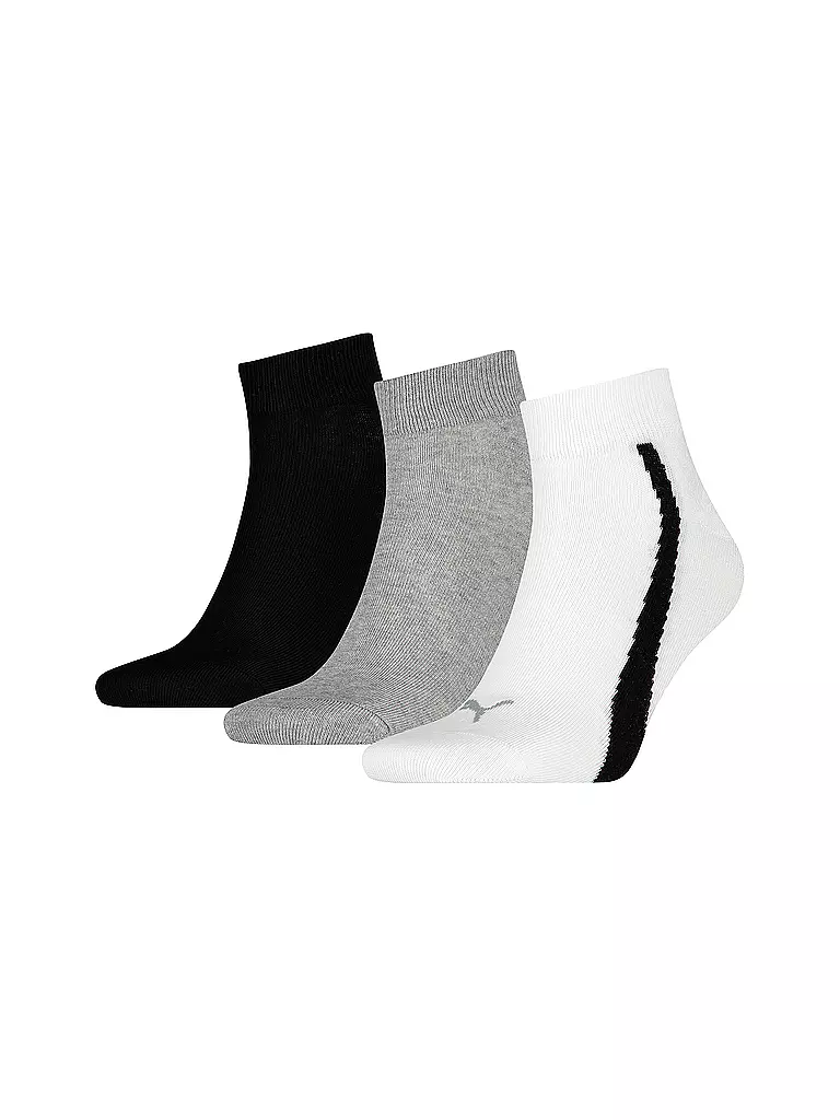 PUMA | Socken 3er Pkg white / grey / black  | weiss