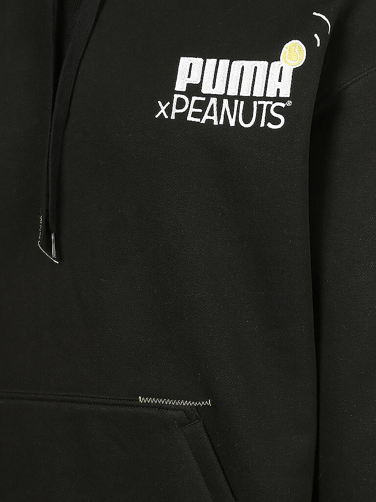PUMA | x PEANUTS  Kapuzensweater | schwarz