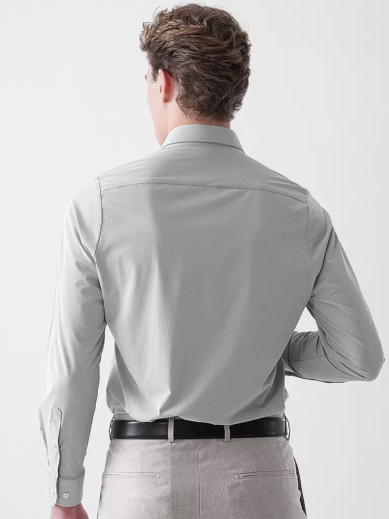 PURE | Businesshemd Slim Fit | grün