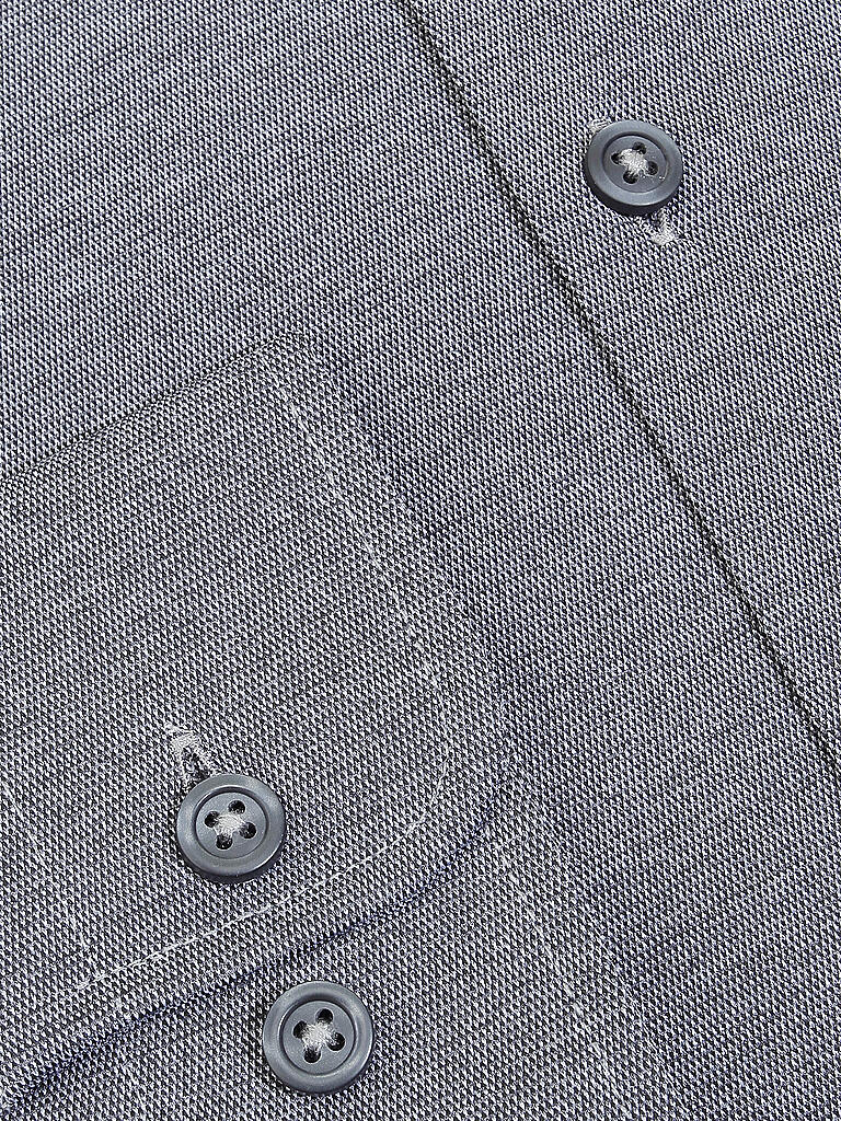 PURE | Jerseyhemd Slim Fit  | grau