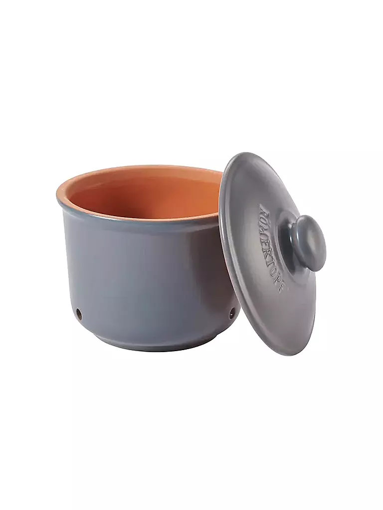 RÖMERTOPF | Frische-Topf Mini 12,5x13cm Blau-Grau | grau