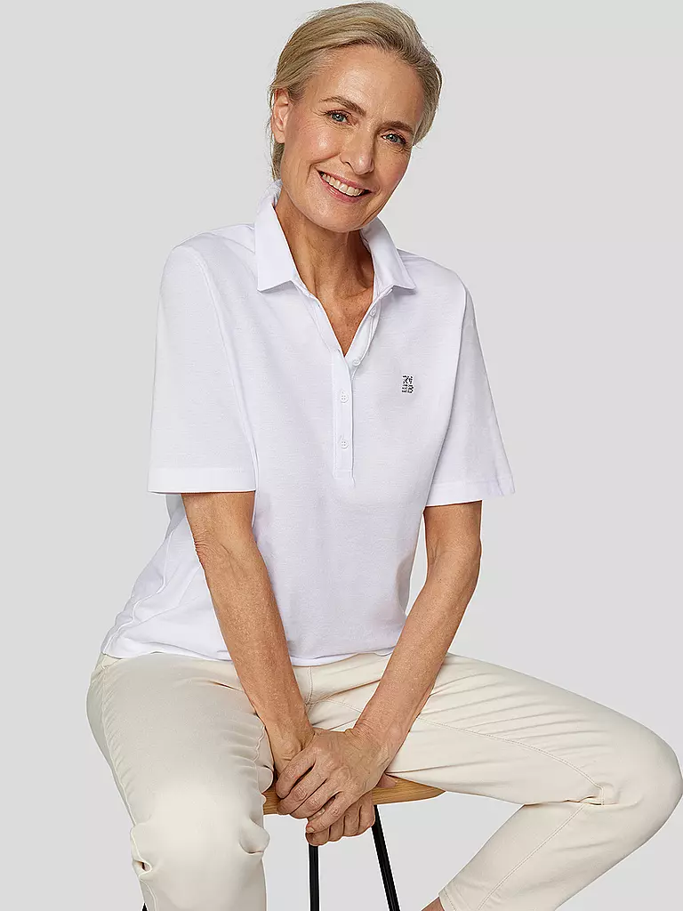 RABE | Poloshirt  | weiss