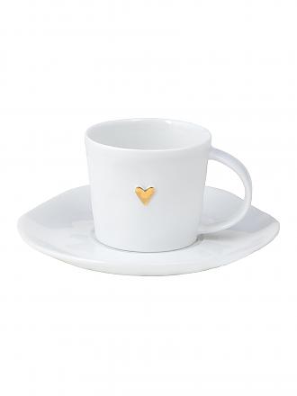 RAEDER | Espressotasse "Goldenes Herz" 5cm