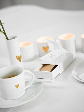 RAEDER | Espressotasse "Goldenes Herz" 5cm