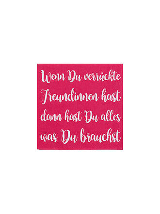 RAEDER | Cocktail Servietten 25x25cm WENN DU VERRÜCKTE FREUNDINNEN HAST