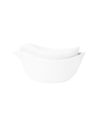 RAEDER | Schale 2er Set 21x12x7cm SCHALENTIERE Weiss