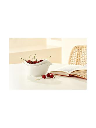 RAEDER | Schale 2er Set 21x12x7cm SCHALENTIERE Weiss