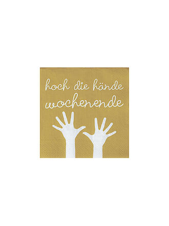 RAEDER | Cocktail Servietten 25x25cm Hoch die Hände Wochenende 