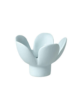 RAEDER | Kerzenhalter BLUME 8x8x5,5cm Blau