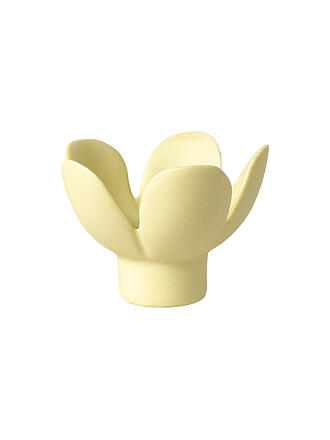 RAEDER | Kerzenhalter BLUME 8x8x5,5cm Gelb