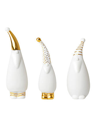 RAEDER | Santa Figuren 3er Set Weiss 