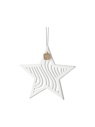 RAEDER | Weihnachts Stern Anhänger 8x8cm Weiss