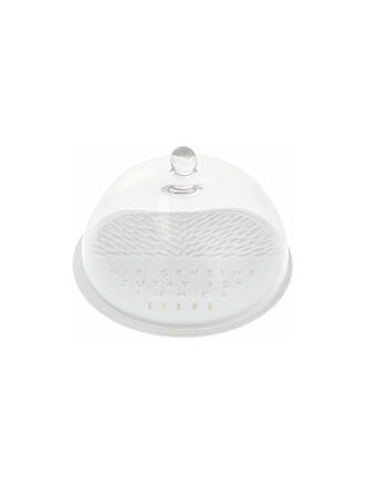 RAEDER | Glas Cloche mit Teller GEHEIME ZUTAT