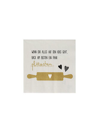 RAEDER | Weihnachts Cocktailservietten 25x25cm Wenn Dir alles auf den Keks 