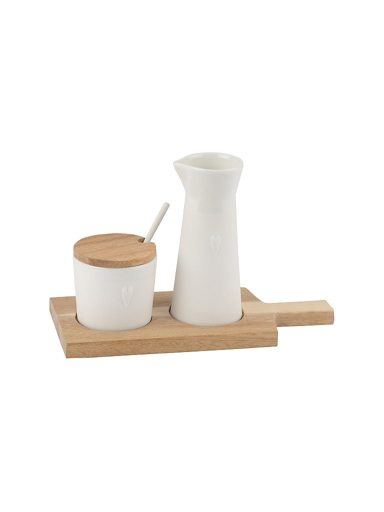 räder Milch und Zucker-Set Kleine Freunde Herz weiß