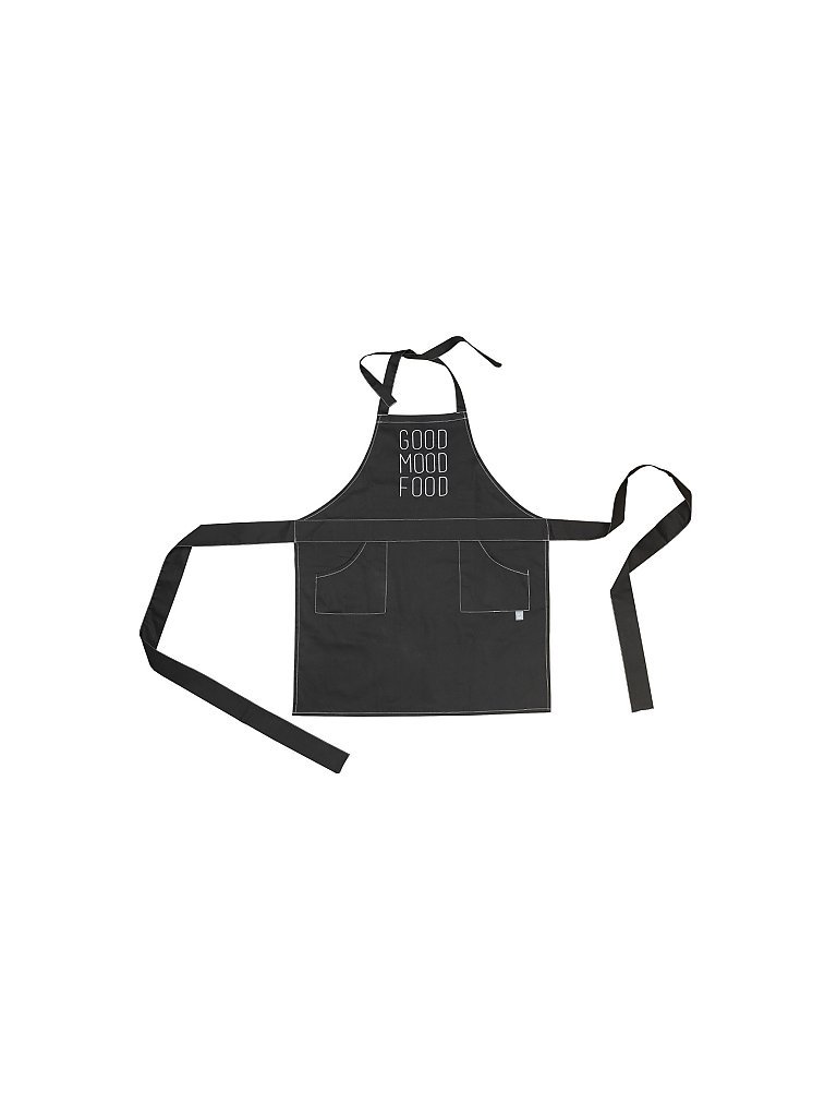 RAEDER Schürze Good Mood Food 78x66cm schwarz