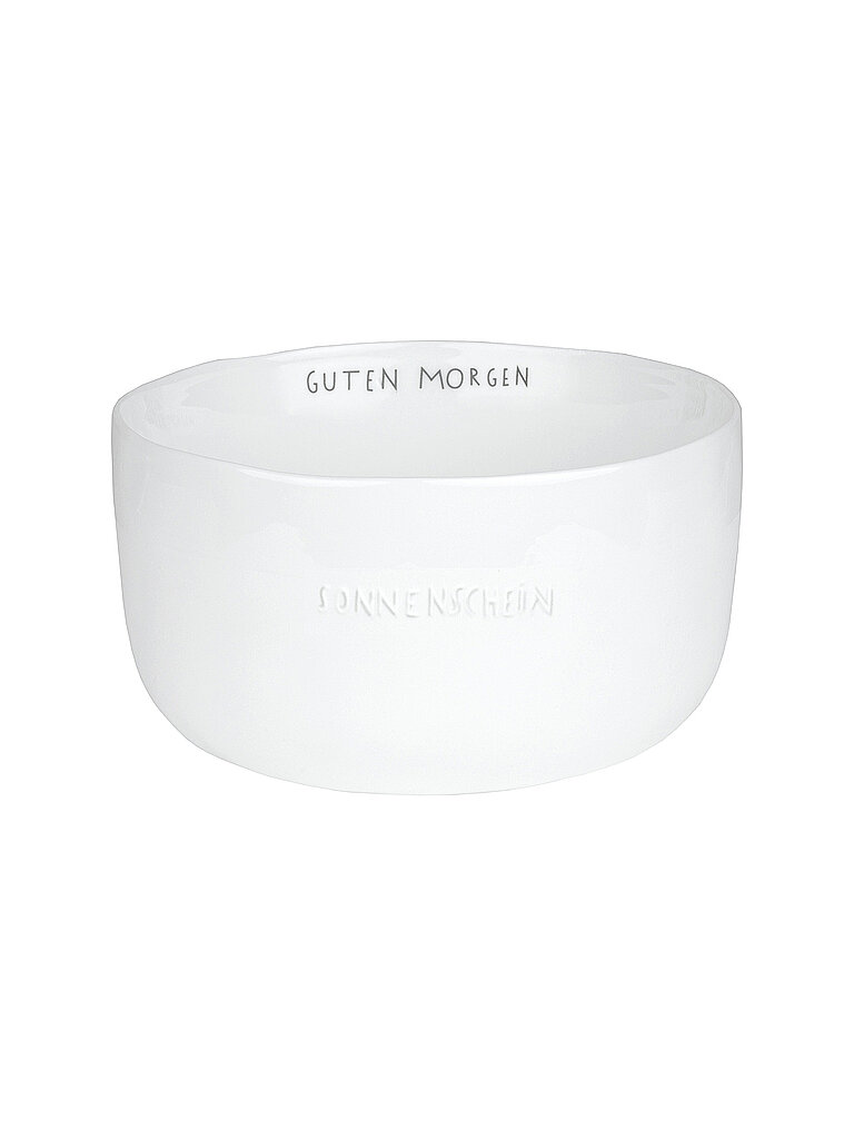RAEDER DINING Breakfast Schale Guten Morgen Sonnenschein 13,5cm weiss