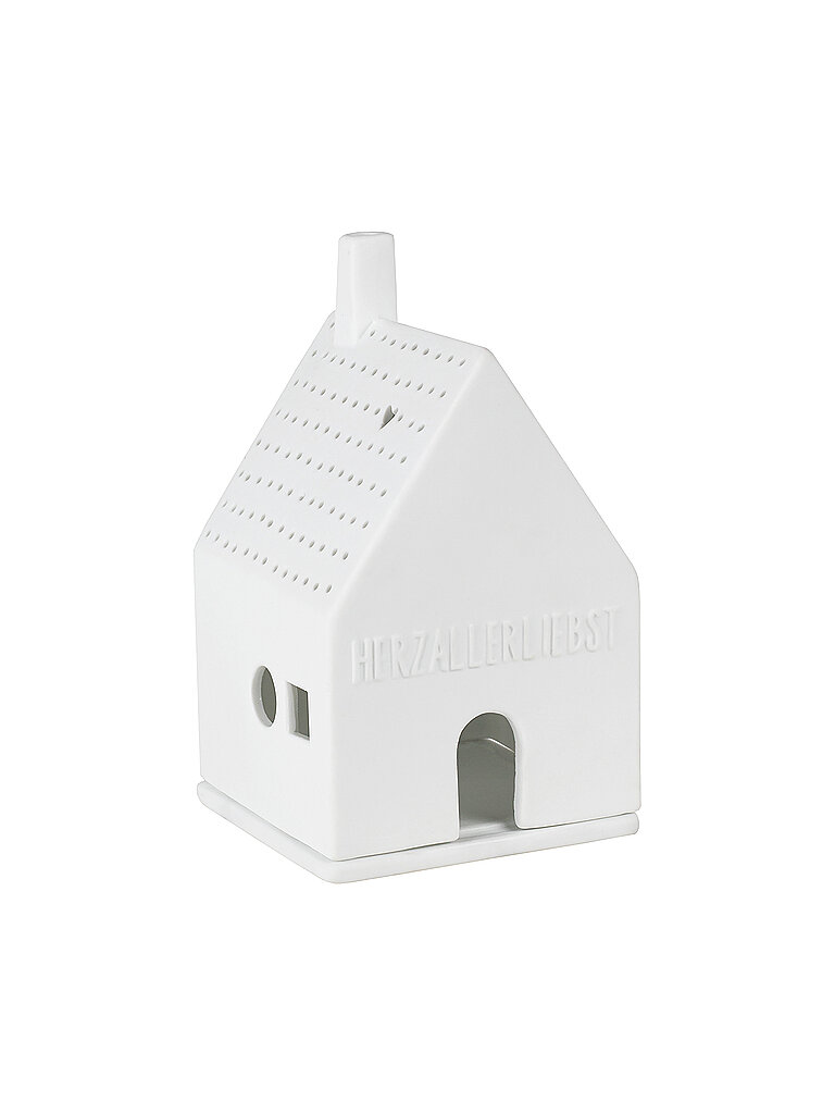 RAEDER LIVING Lichthaus Herzallerliebst 7x7x13cm weiss