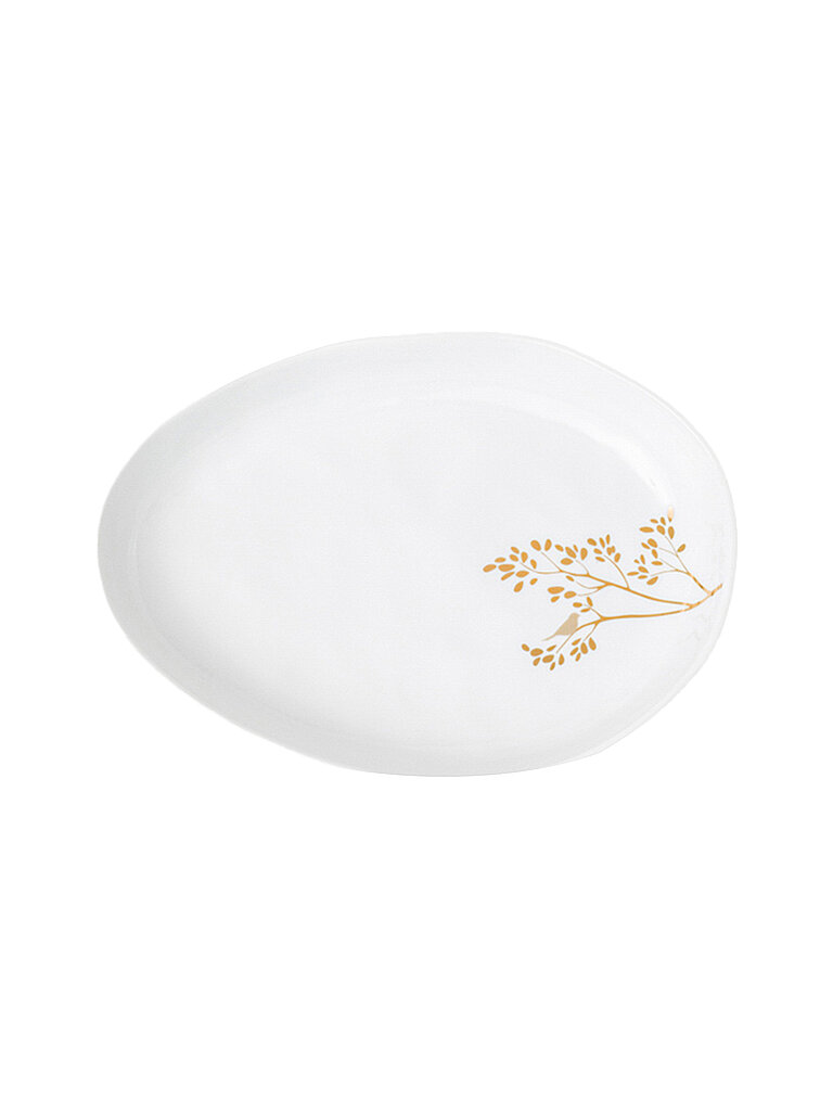 RAEDER Schale GOLDZWEIG 19,8x14cm Weiss weiss