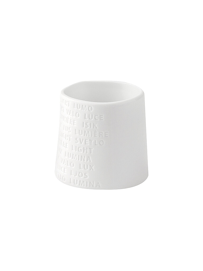 RAEDER Teelichthalter Raumpoesie 6,5x6cm klein  weiss – Raeder