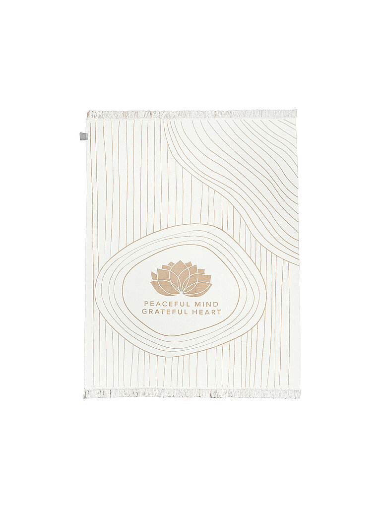 RAEDER Wohndecke Zen Spirit 150x200cm Peaceful Mind  weiss – Raeder