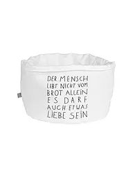 RAEDER | Brotkorb - Der Mensch lebt nicht von Brot allein | weiss