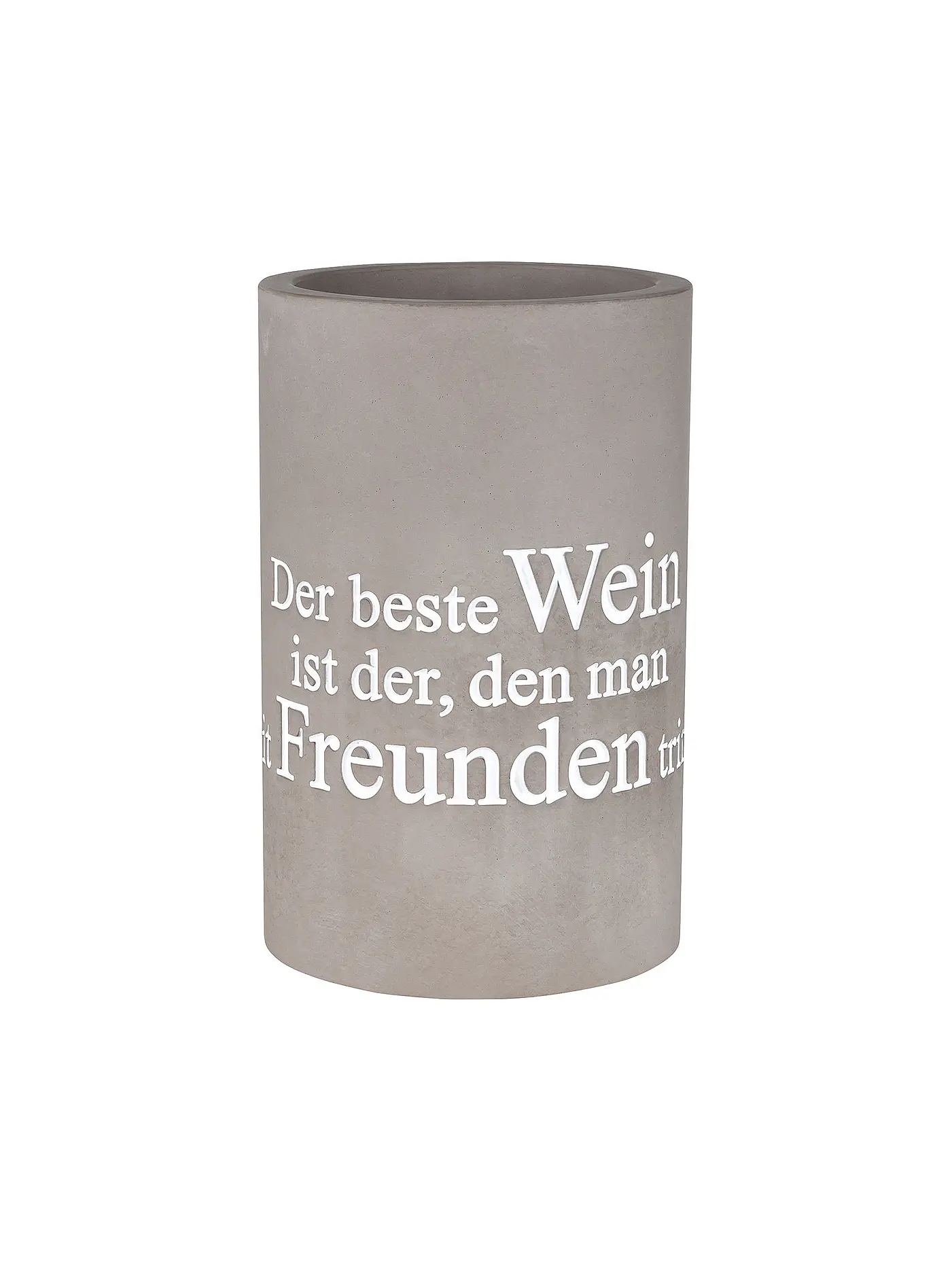 RAEDER | Flaschenkühler Lass uns einen Zwitschern | grau