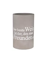 RAEDER | Flaschenkühler BETON 21cm Der beste Wein | grau
