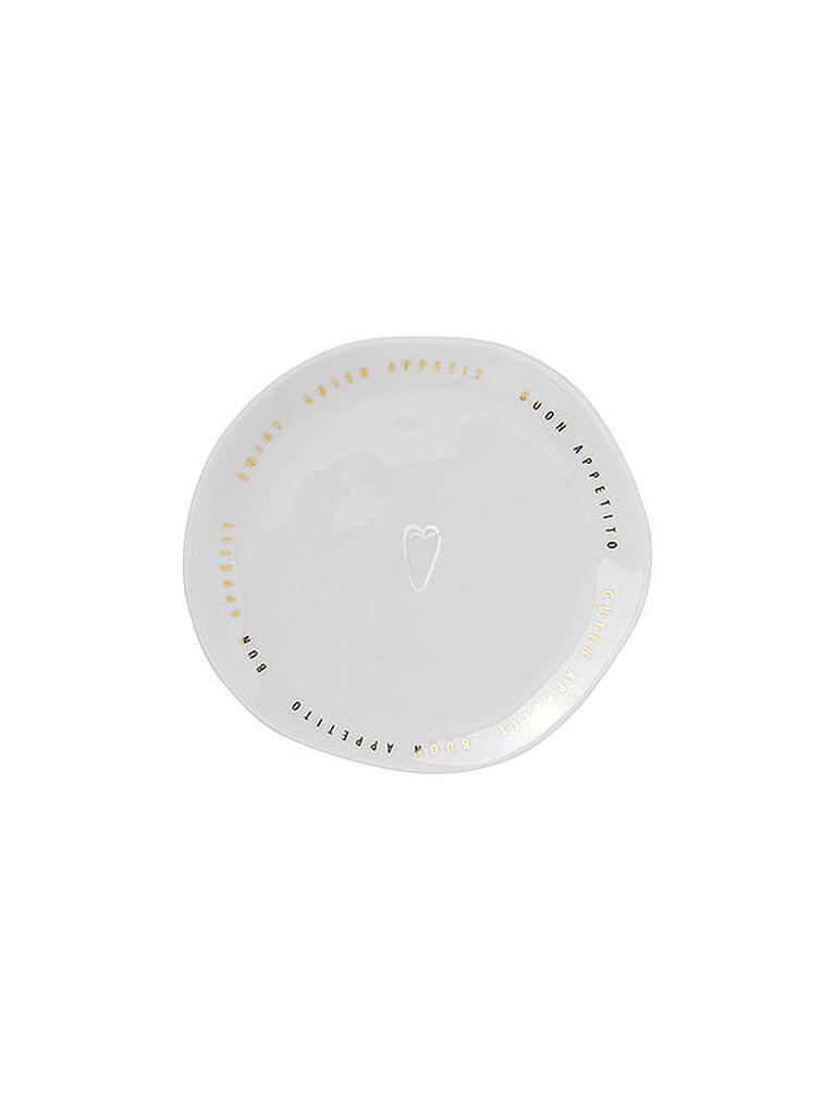 RAEDER | Gourmetteller klein "Guten Appetit" 13cm | weiss
