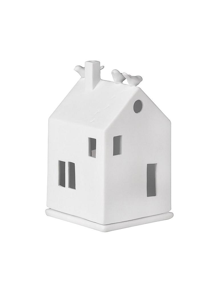 RAEDER | Lichthaus Vogelhaus 7x13cm  | weiß