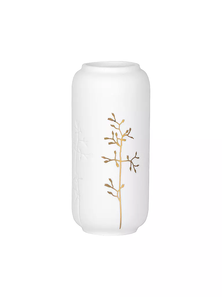 RAEDER | LIVING Goldzweig Minivase  | weiss