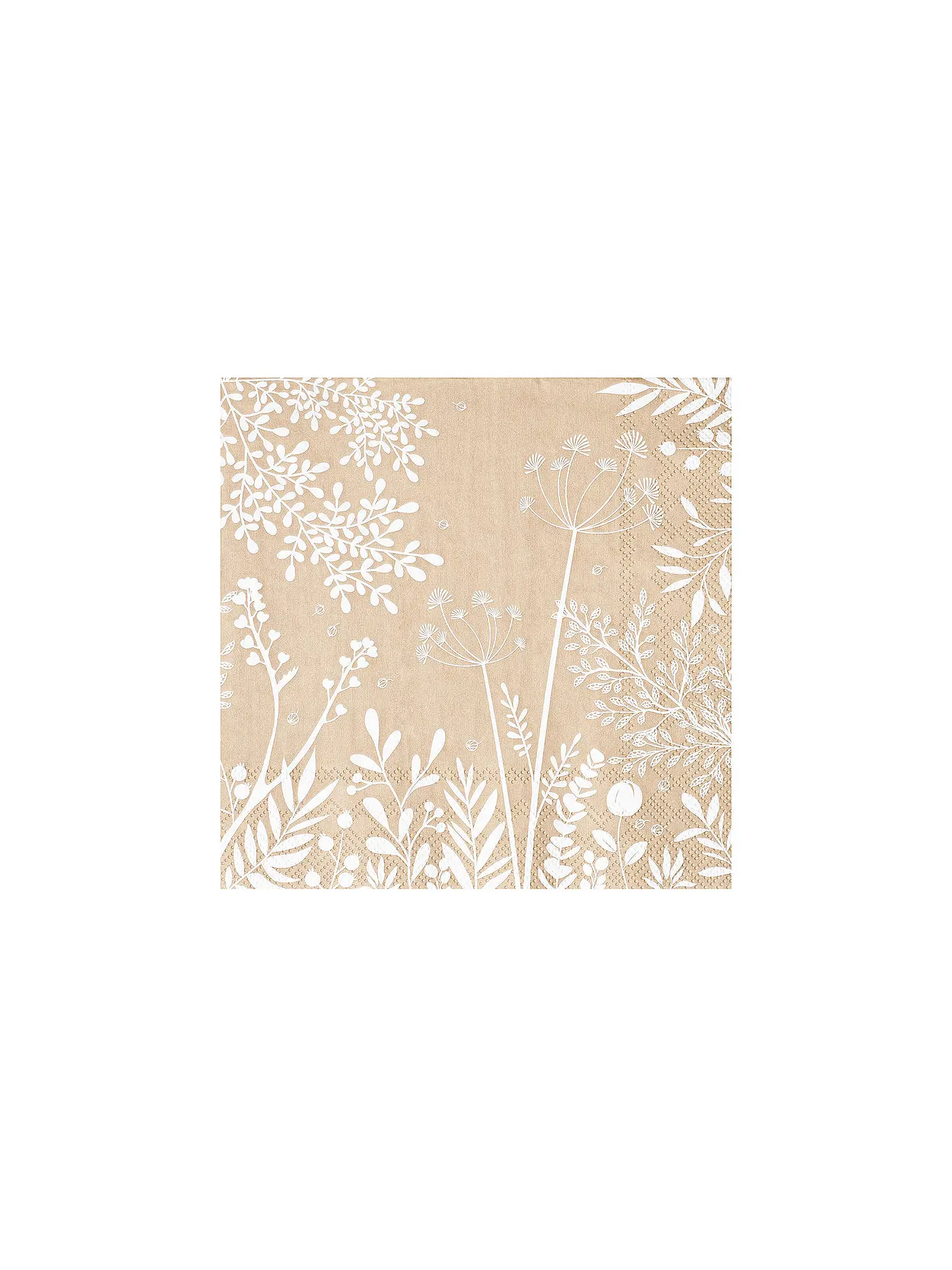 RAEDER | Lunch Servietten 33x33 WUNDERGARTEN Beige | camel