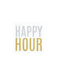 RAEDER | Lunch Servietten 33x33cm HAPPY HOUR | weiss