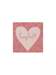 RAEDER | Lunch Servietten 33x33cm HERZHAFT | rosa